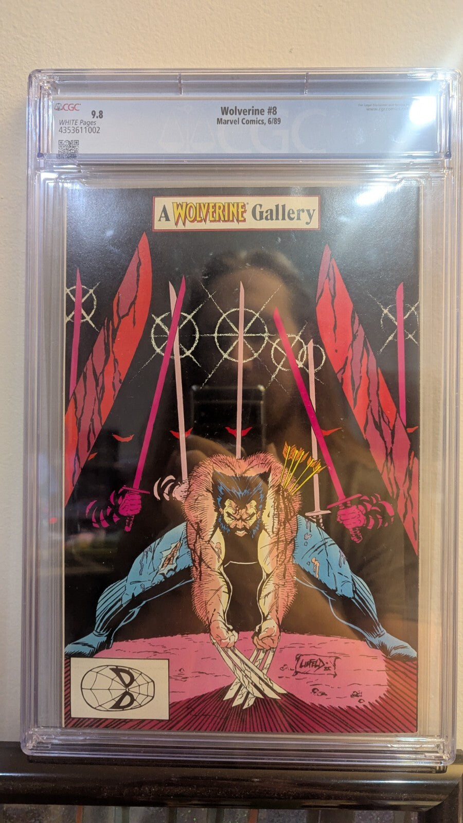 Wolverine #8 (1989) Marvel Comics Classic John Buscema Cover CGC 9.8 WHITE Pages