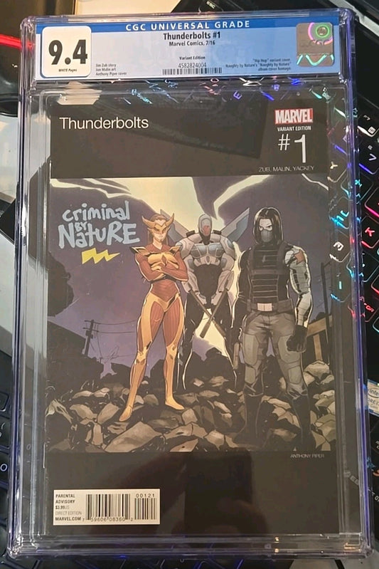 Thunderbolts #1 (2016) Hip Hop Variant CGC 9.4 White! Not 9.8 But Still NM