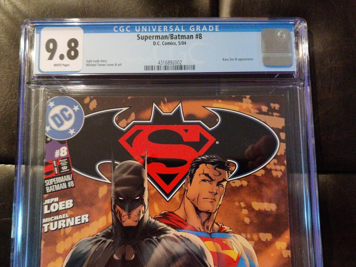 Superman Batman #8A Turner CGC 9.8 2004 1st Appearance Modern Supergirl Kara Zor