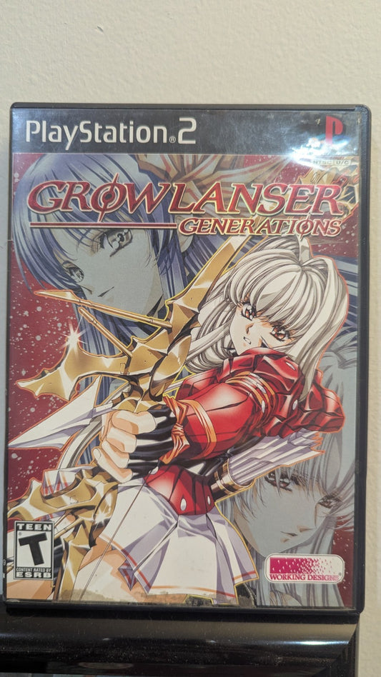Growlanser: Generations Sony PlayStation 2 PS2, 2004 includes both CDs and book.