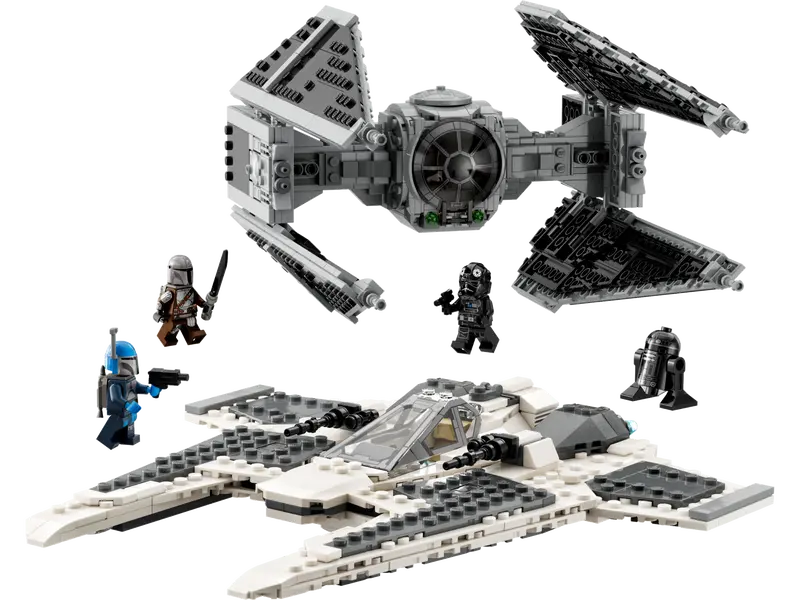 75348 LEGO Star Wars The Mandalorian Mandalorian Fang Fighter vs TIE Interceptor