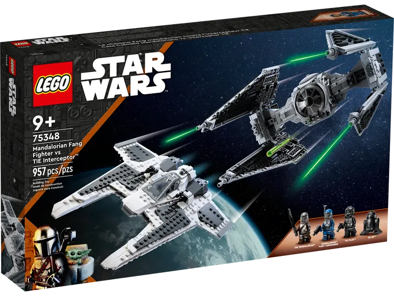 75348 LEGO Star Wars The Mandalorian Mandalorian Fang Fighter vs TIE Interceptor