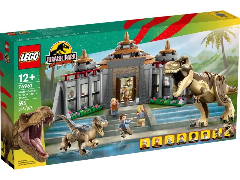 76961 LEGO Jurassic World Jurassic Park Visitor Center T. rex & Raptor Attack