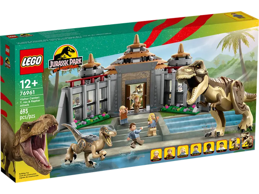 76961 LEGO Jurassic World Jurassic Park Visitor Center T. rex & Raptor Attack