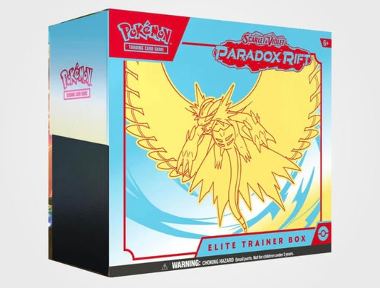 Pokemon Paradox Rift - Elite Trainer Box - Sealed Roaring Moon Variant