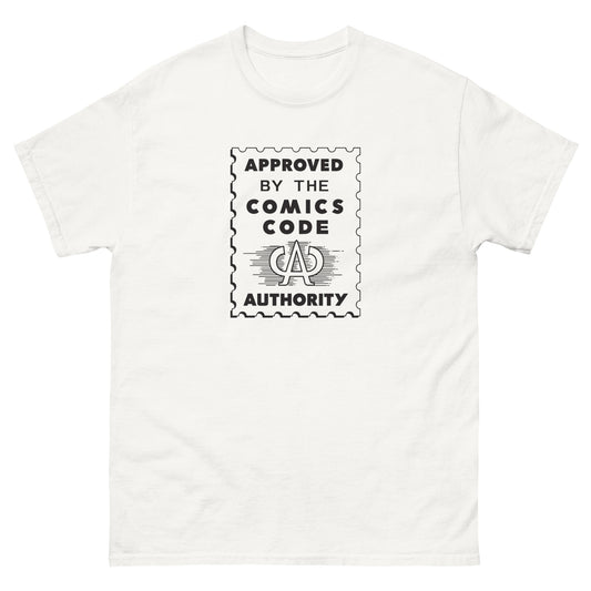 Classic T-Shirt Tee (Front and Back) - Approved by the Comics Code & Captain America