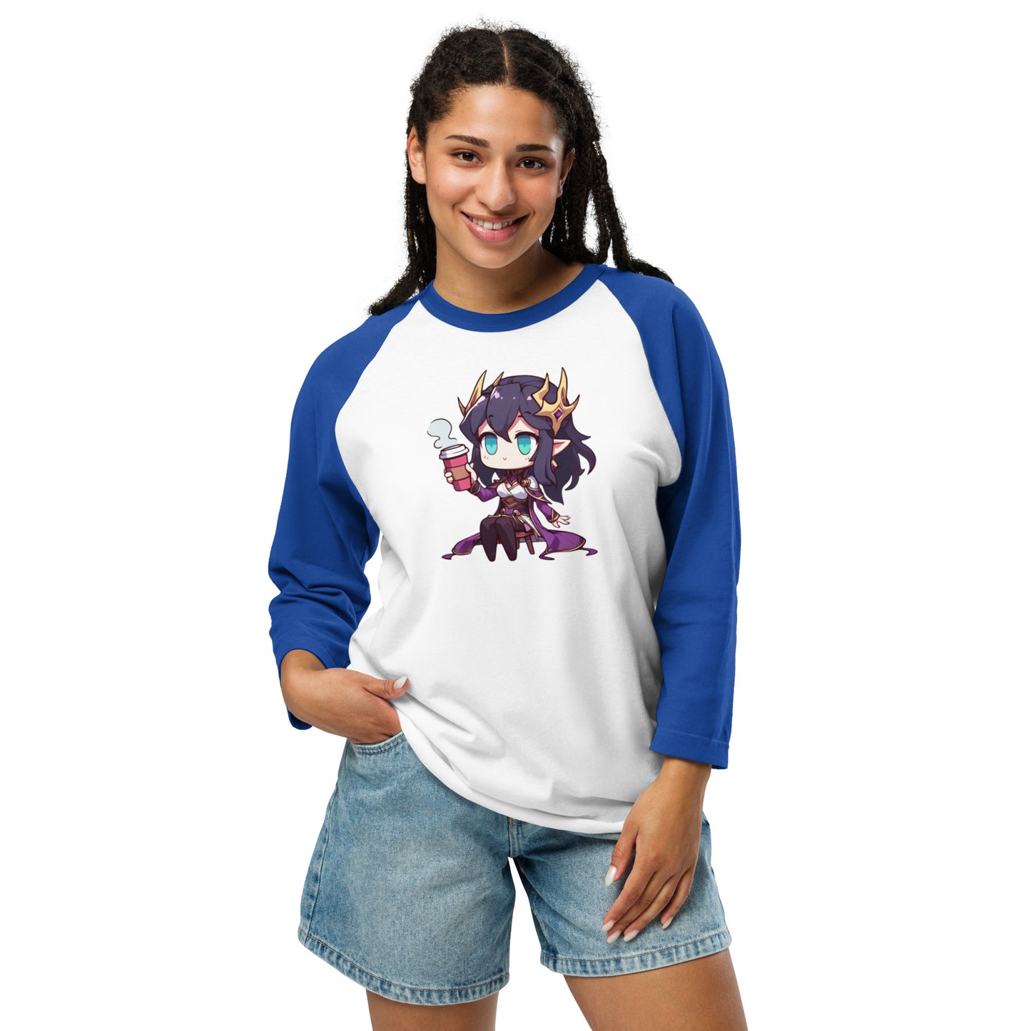 3/4 sleeve raglan shirt - Necromancer Sorceress