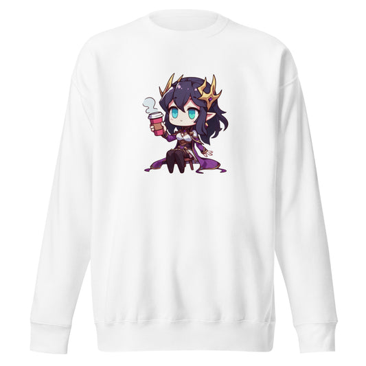 Unisex Premium Sweatshirt - Necromancer Sorceress